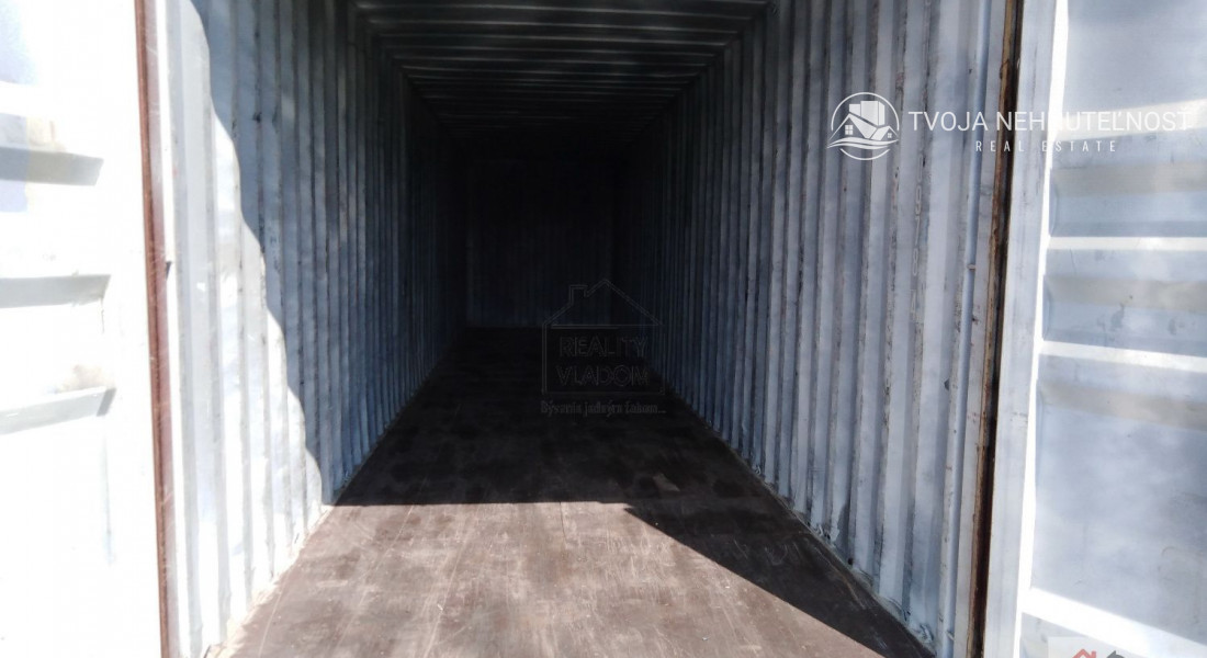 Lodný kontajner 40" HC, rozmer 12 x 2,5 x 2,7 m, ĽUBOTICE.
