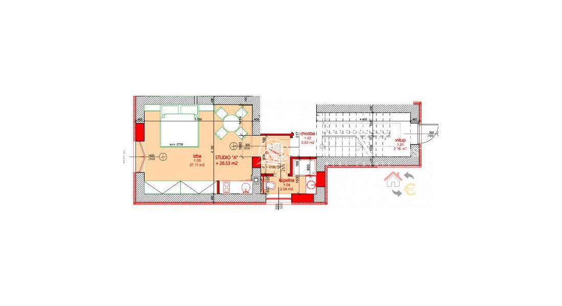 Prenajatý do 1.8.2024...Prenajatý do 1.9.2024...1 izbový byt s kuchynským kútom, komplet rekonštrukcia, plne zariadený
