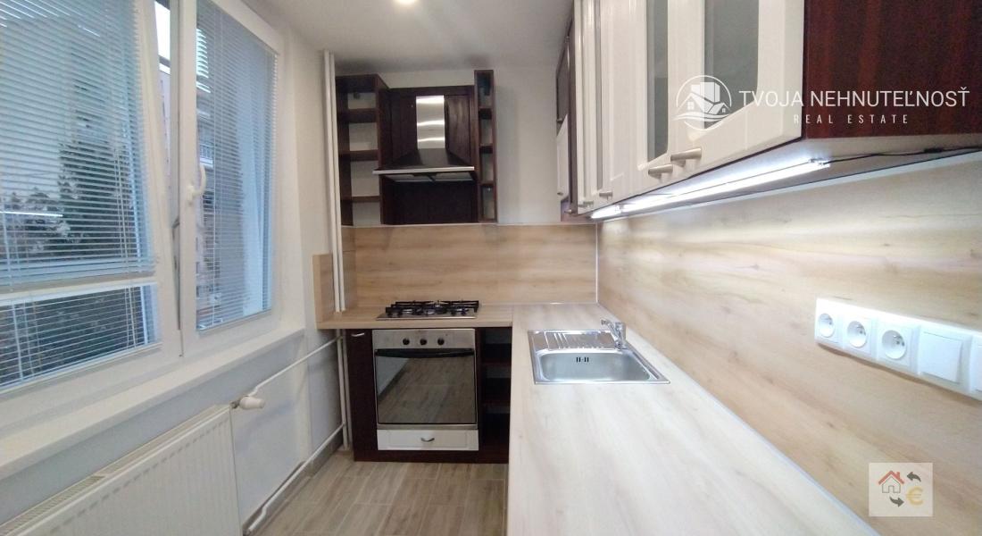 Prenajatý do 31.12.2025...2 izbový byt Levočská, Prešov, rekonštrukcia, čiastočne zariadený