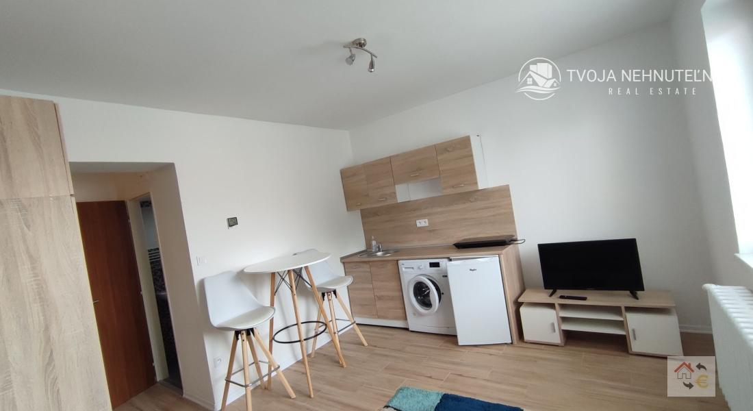 Prenajatá do 1.9.2026 - zariadená garsónka 20 m2 komplet rekonštrukcia