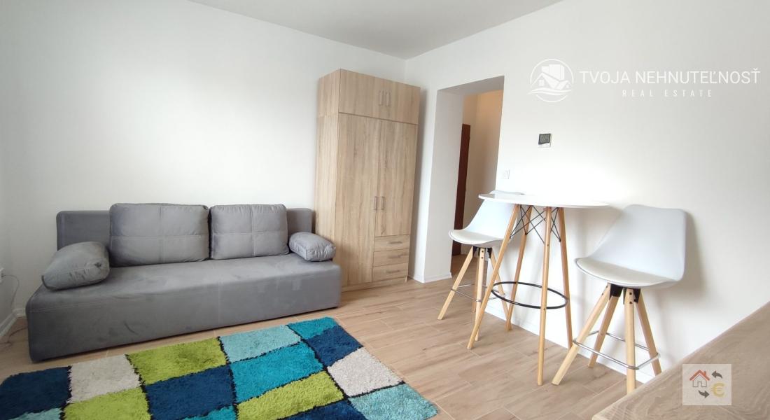 Prenajatá do 1.9.2026 - zariadená garsónka 20 m2 komplet rekonštrukcia