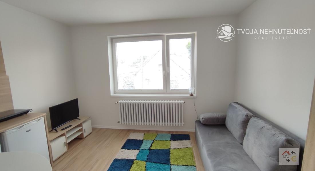 Prenajatá do 1.9.2026 - zariadená garsónka 20 m2 komplet rekonštrukcia