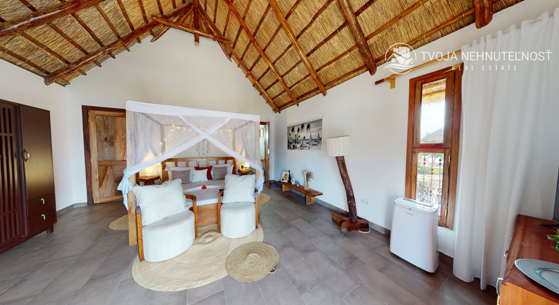 Zaria resort Zanzibar - dovolenkový prenájom bungalovu so záhradou pre dve osoby
