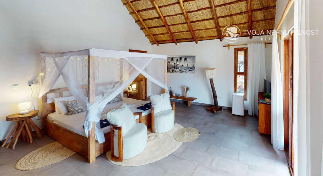 Zaria resort Zanzibar - dovolenkový prenájom bungalovu so záhradou pre dve osoby