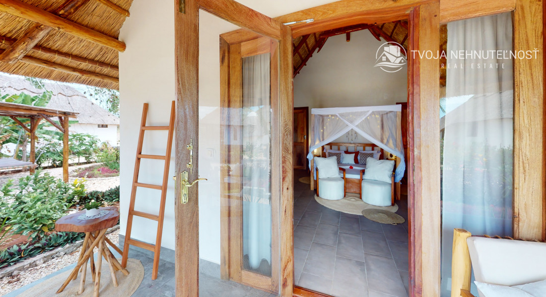 Zaria resort Zanzibar - dovolenkový prenájom bungalovu so záhradou pre dve osoby