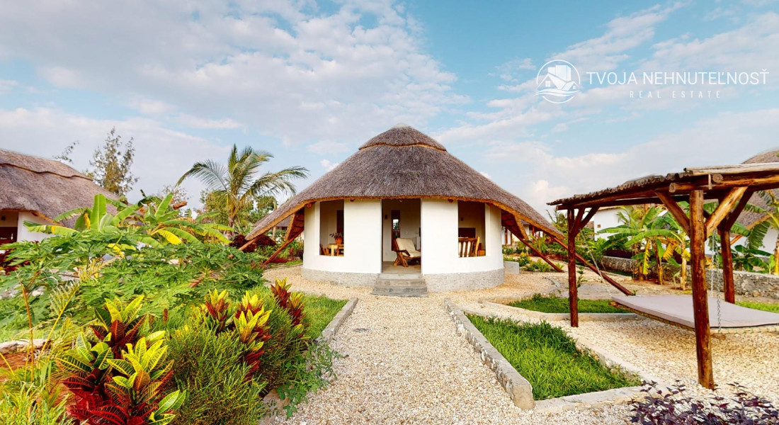 Zaria resort Zanzibar - dovolenkový prenájom bungalovu so záhradou pre pár D03