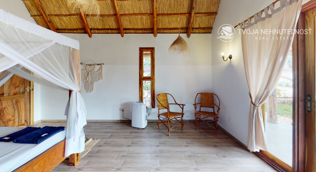 Zaria resort Zanzibar - dovolenkový prenájom bungalovu so záhradou pre romantický pár D05