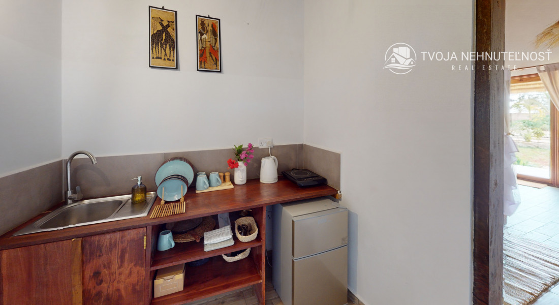 Zaria resort Zanzibar - dovolenkový prenájom bungalovu so záhradou pre romantický pár D05