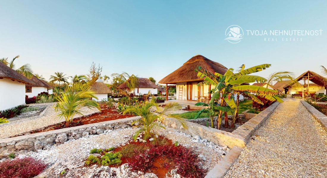Zaria resort Zanzibar - dovolenkový prenájom bungalovu so záhradou pre romantický pár D05