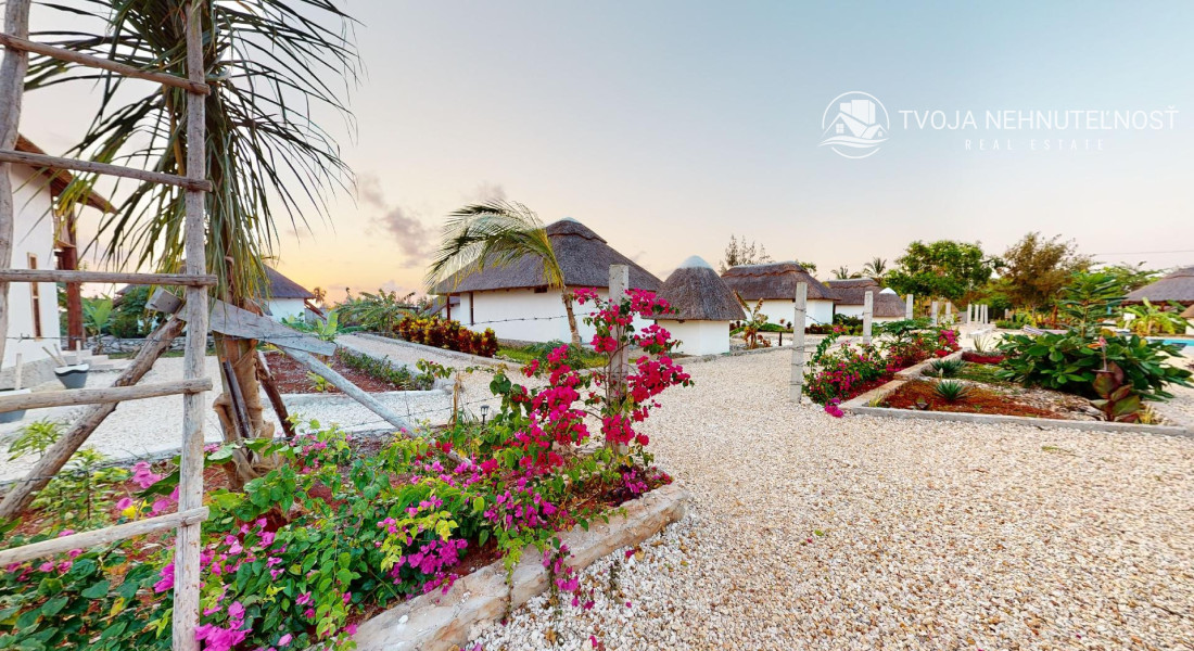 Zaria resort Zanzibar - dovolenkový prenájom bungalovu so záhradou pre romantický pár D05