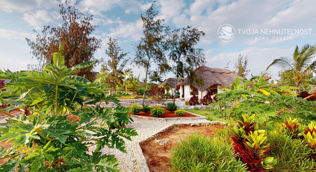 Zaria resort Zanzibar - dovolenkový prenájom bungalovu so záhradou pre pár D03