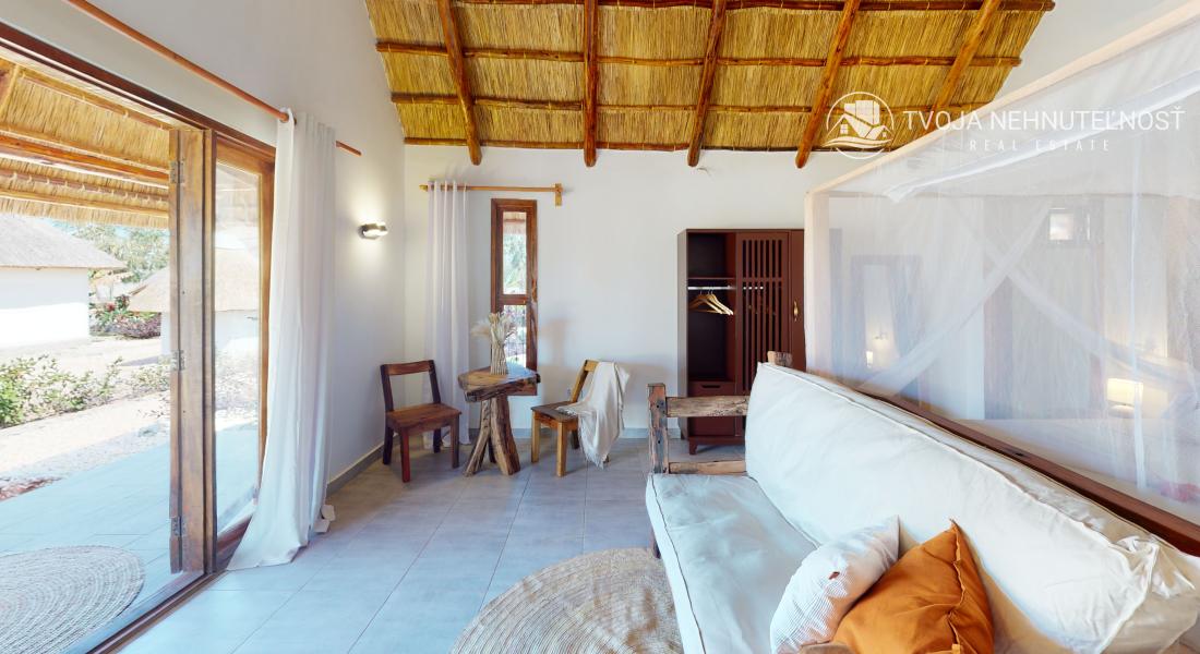 Zaria resort Zanzibar - dovolenkový prenájom bungalovu so záhradou pre dve osoby D07