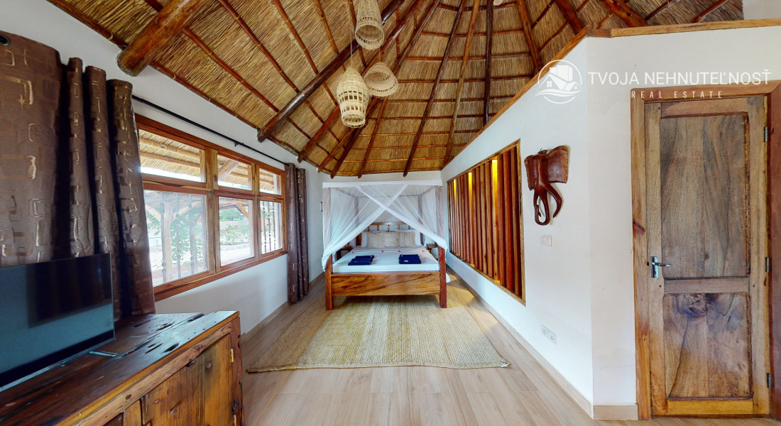 Zaria resort Zanzibar - dovolenkový prenájom bungalovu s dvomi spálňami a záhradou pre dva páry D10