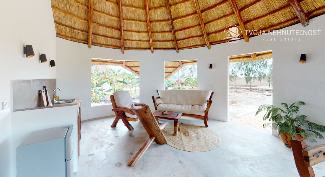 Zaria resort Zanzibar - dovolenkový prenájom bungalovu s dvomi spálňami a záhradou pre dva páry D10