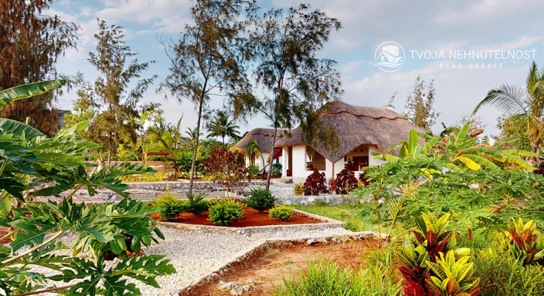 Zaria resort Zanzibar - dovolenkový prenájom bungalovu s dvomi spálňami a záhradou pre dva páry D10