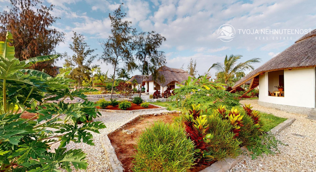 Zaria resort Zanzibar - dovolenkový prenájom bungalovu s dvomi spálňami a záhradou pre dva páry D10