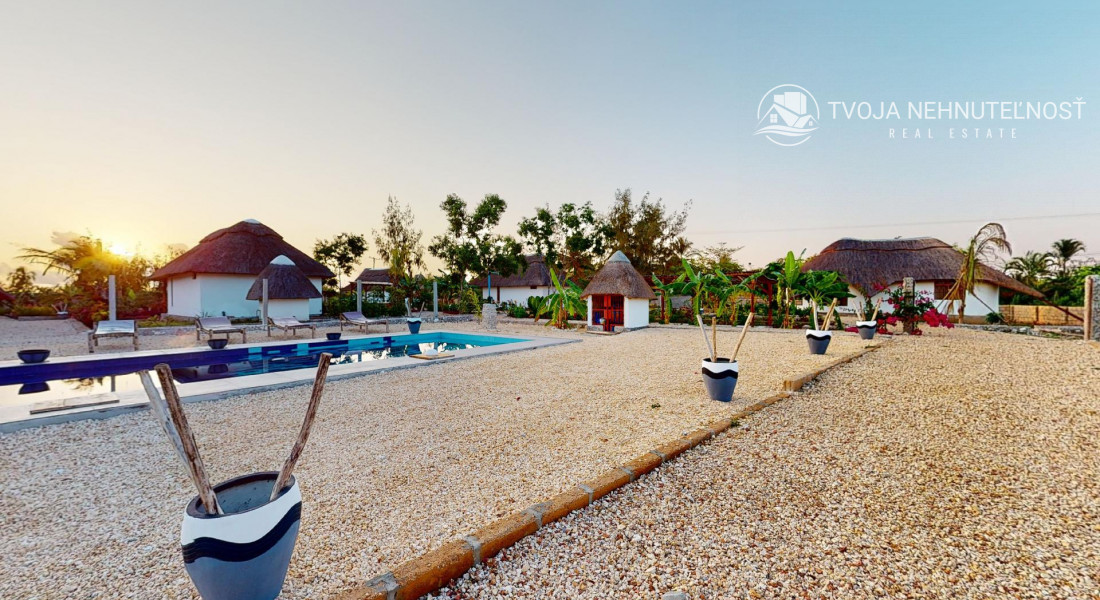 Zaria resort Zanzibar - dovolenkový prenájom bungalovu s dvomi spálňami a záhradou pre dva páry D10