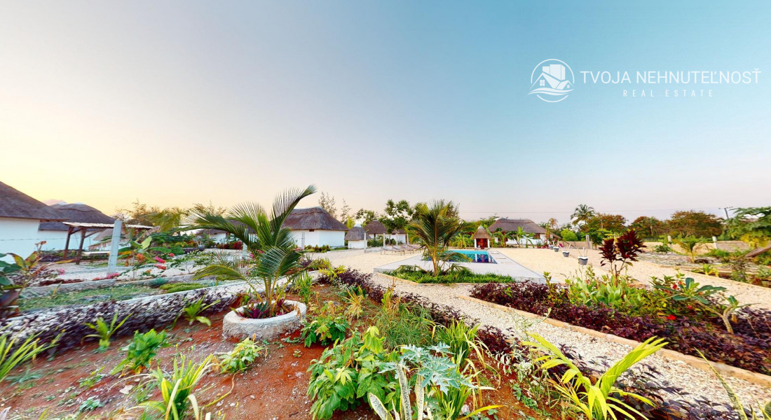 Zaria resort Zanzibar - dovolenkový prenájom bungalovu s dvomi spálňami a záhradou pre dva páry D10