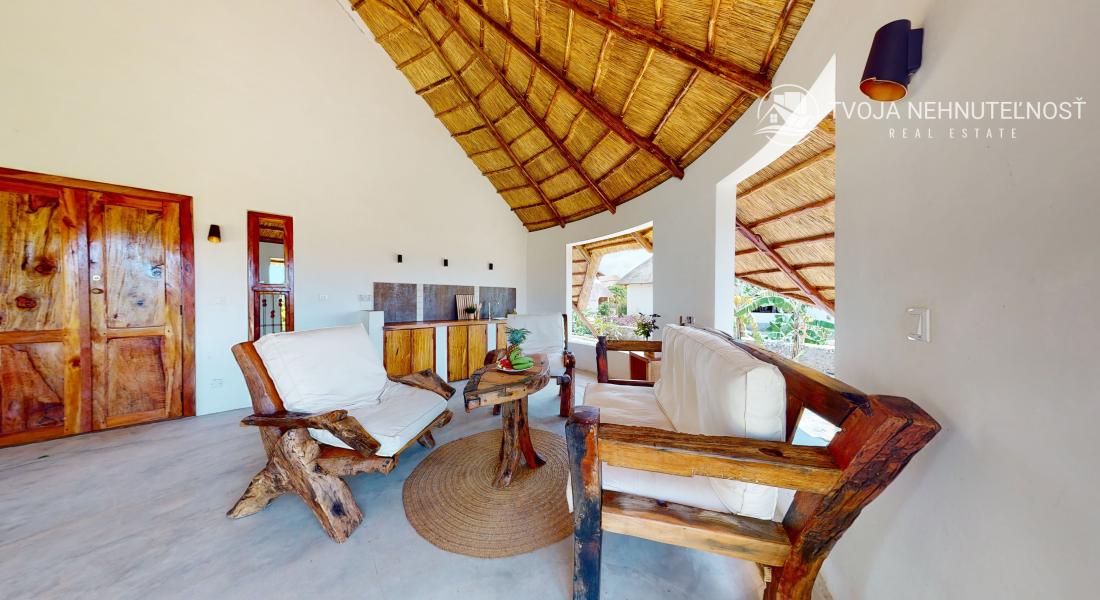 Zaria resort Zanzibar - dovolenkový prenájom bungalovu s dvomi spálňami a záhradou pre 2 páry D11
