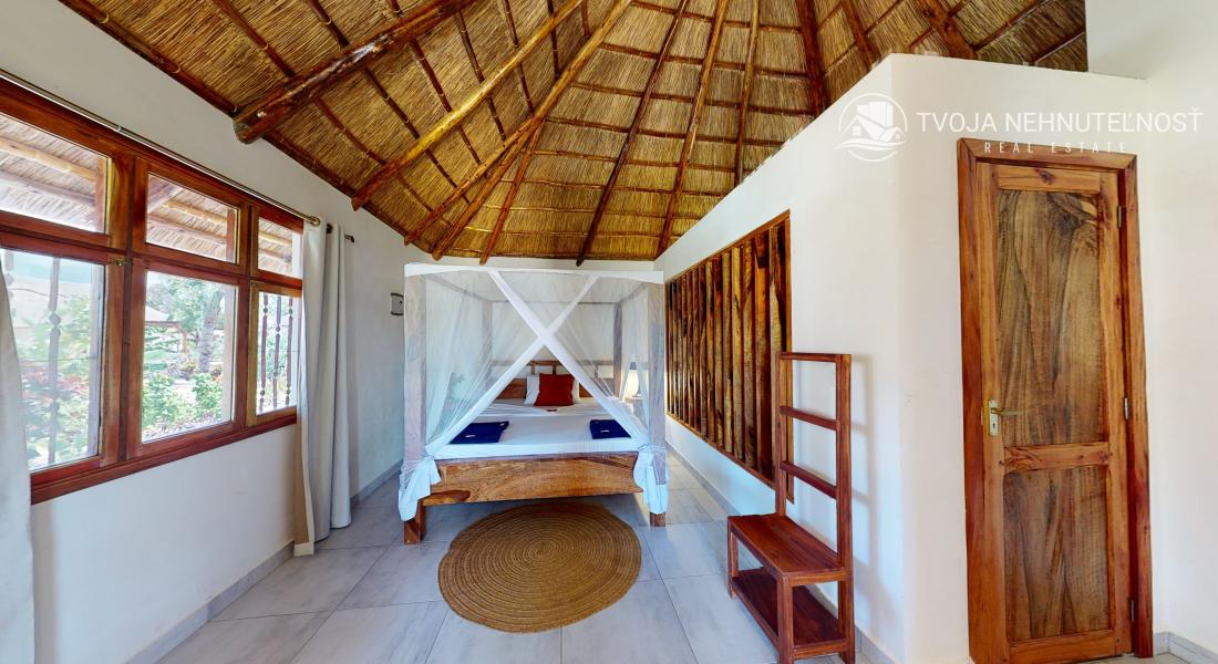 Zaria resort Zanzibar - dovolenkový prenájom bungalovu s dvomi spálňami a záhradou pre 2 páry D11