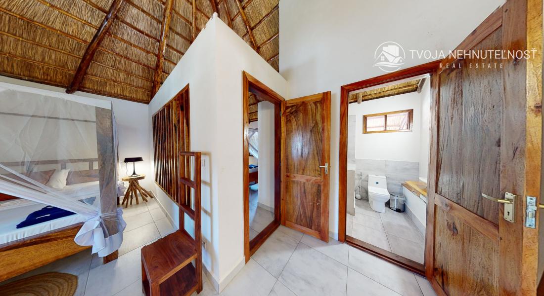 Zaria resort Zanzibar - dovolenkový prenájom bungalovu s dvomi spálňami a záhradou pre 2 páry D11