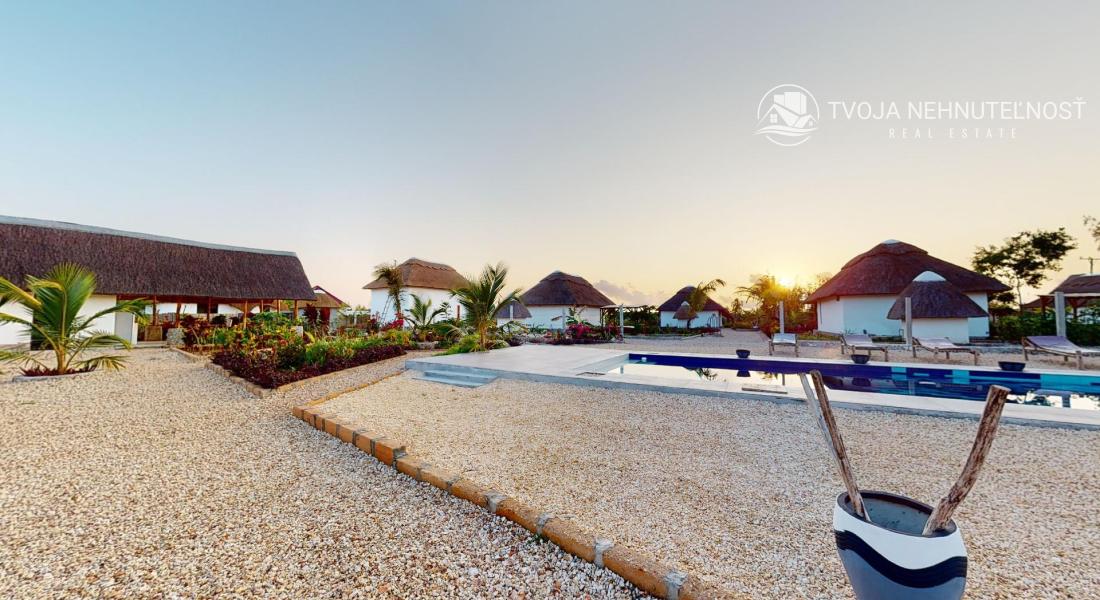 Zaria resort Zanzibar - dovolenkový prenájom bungalovu s dvomi spálňami a záhradou pre 2 páry D11