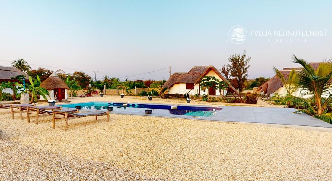 Zaria resort Zanzibar - dovolenkový prenájom bungalovu s dvomi spálňami a záhradou pre 2 páry D11