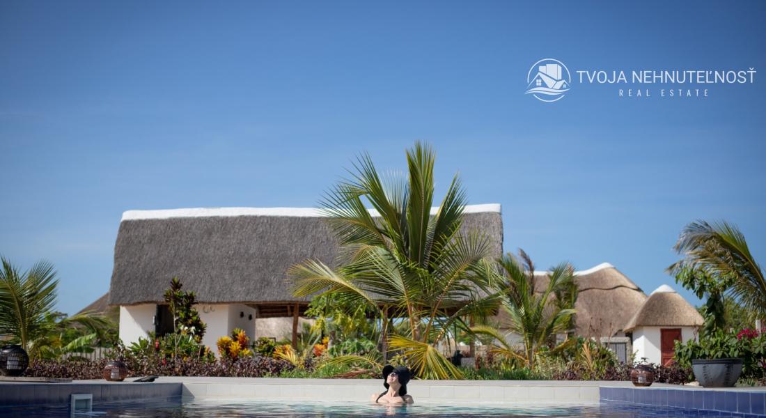 Zaria resort Zanzibar - luxusný poschodový dom, balkón s výhľadom na more a záhradou pre dve osoby D08