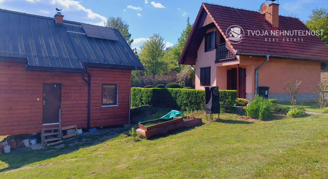 Na predaj murovaná poschodová rekreačná chata Domaša