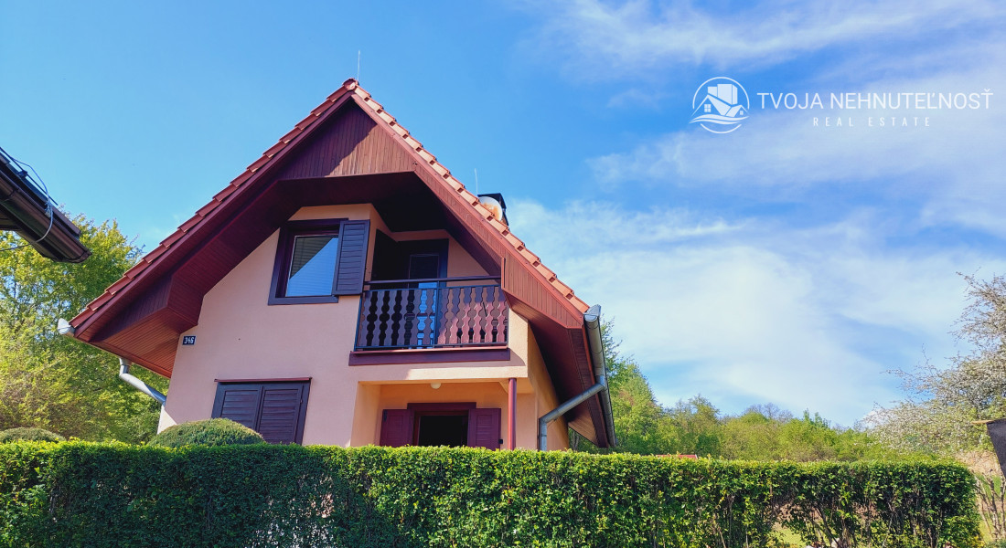 Na predaj murovaná poschodová rekreačná chata Domaša