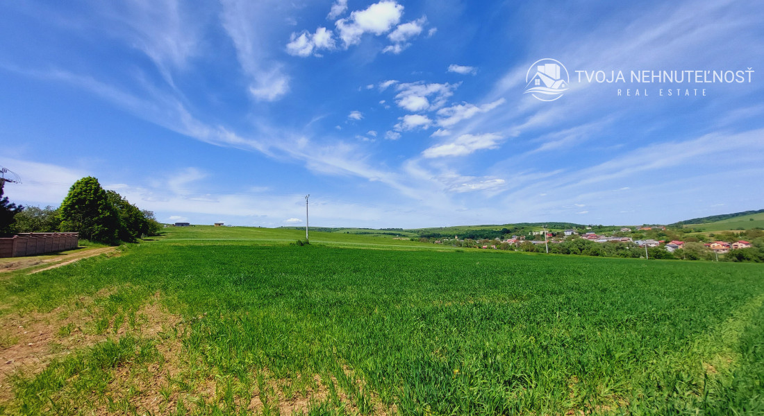 Perspektívny investičný pozemok na krátky horizont - určený na výstavbu domov, obec Čelovce, okres Prešov