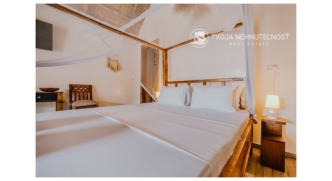 Zaria resort Zanzibar - dovolenkový prenájom bungalovu so záhradou pre 2-3 osoby D16
