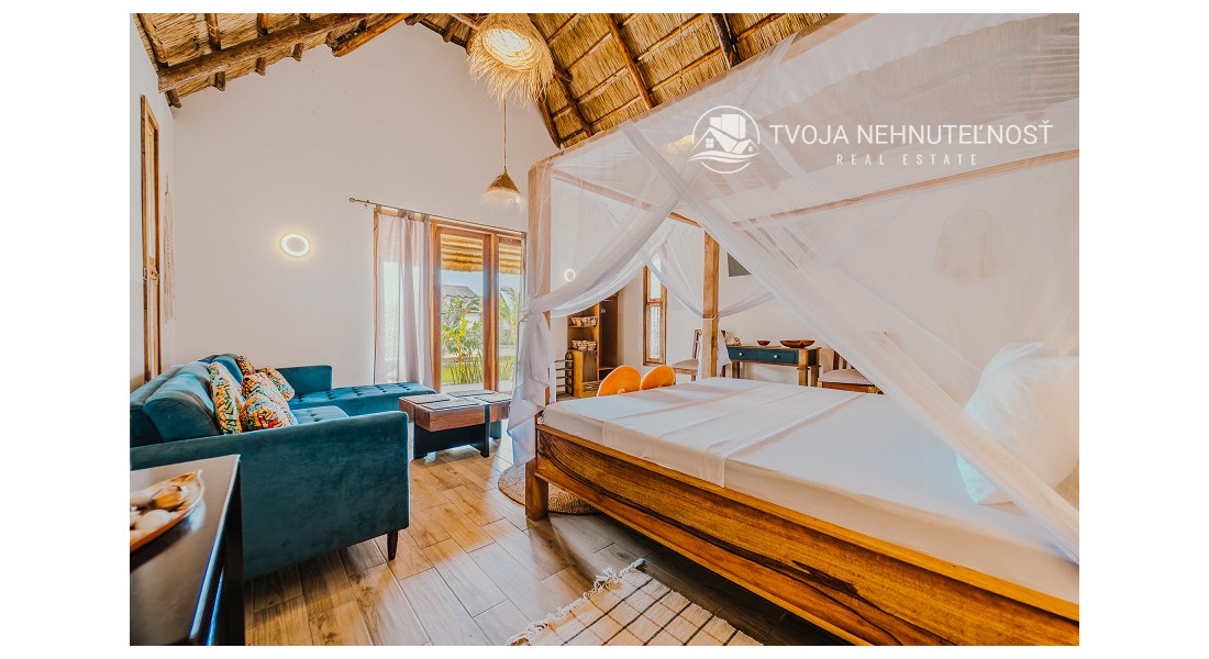 Zaria resort Zanzibar - dovolenkový prenájom bungalovu so záhradou pre 2-3 osoby D16