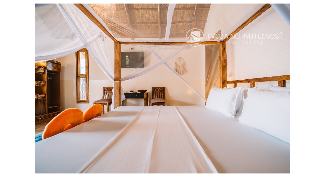 Zaria resort Zanzibar - dovolenkový prenájom bungalovu so záhradou pre 2-3 osoby D16