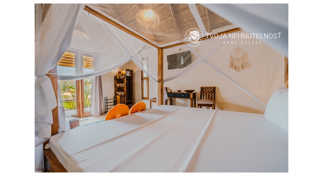 Zaria resort Zanzibar - dovolenkový prenájom bungalovu so záhradou pre 2-3 osoby D16