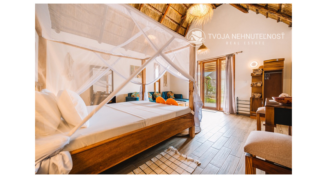 Zaria resort Zanzibar - dovolenkový prenájom bungalovu so záhradou pre 2-3 osoby D16