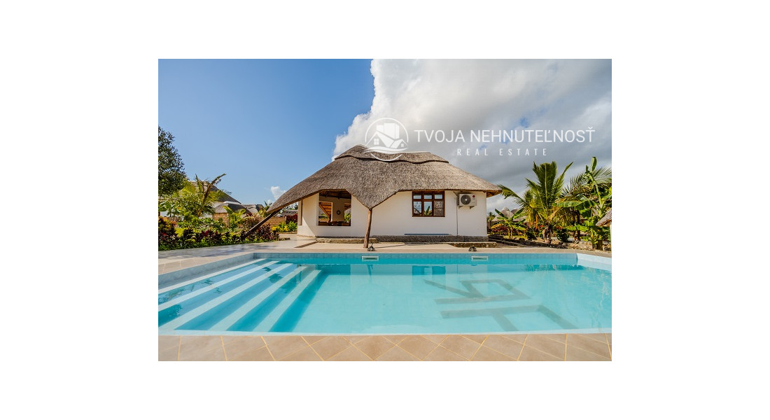 Dovolenkový prenájom Zanzibar - bungalov pre náročných - so záhradou a bazénom