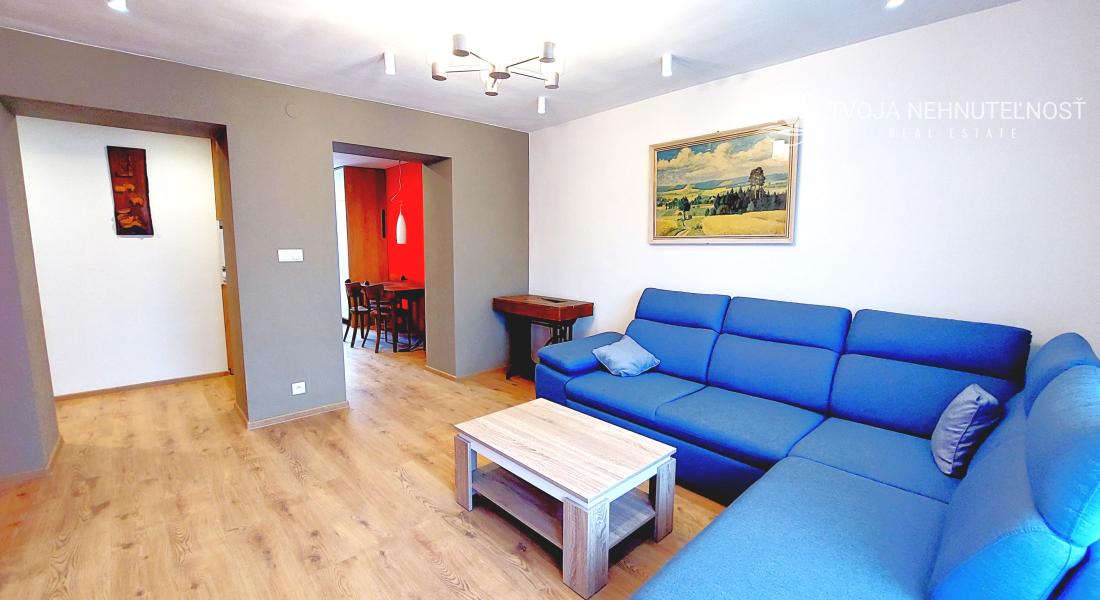 PRENAJATÝ DO 2.12.2026 ... Na prenájom krásny zrekonštruovaný 2 izbový byt s balkónom Budovateľská, zariadený, voľný od 1.9.2024