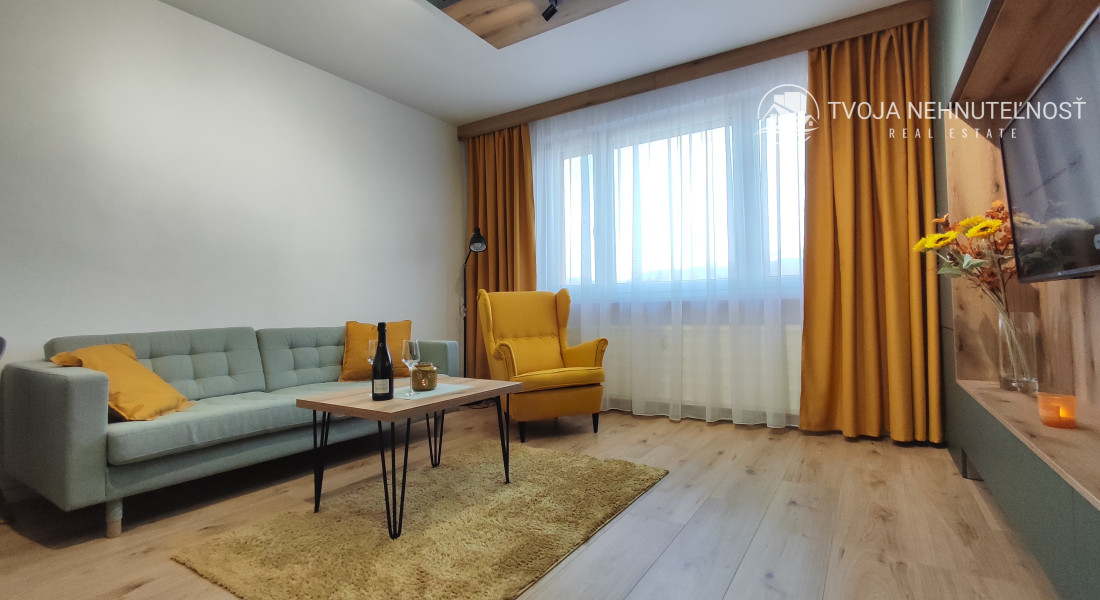 Prenajatý do 1.1.2026....Exkluzívny 2 izbový byt po kompletnej dizajnovej rekonštrukcii na Sekčove, 60 m2