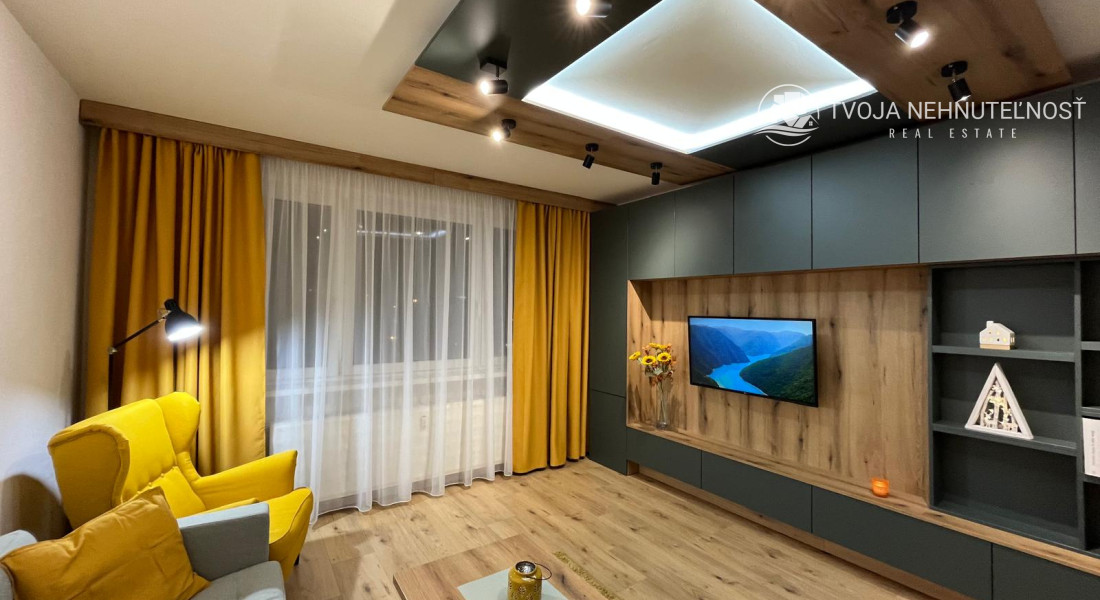 Prenajatý do 1.1.2026....Exkluzívny 2 izbový byt po kompletnej dizajnovej rekonštrukcii na Sekčove, 60 m2