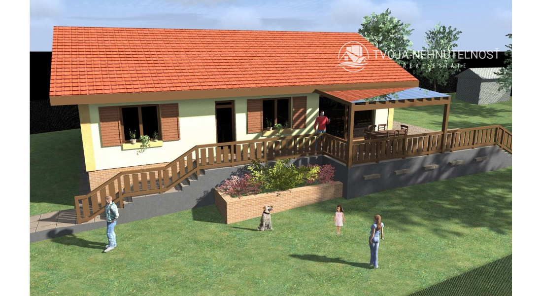 Na predaj krásny 4 izbový dom s možnosťou realizácie obytného podkrovia na 2 izby, veľkorysý pozemok 1000 m2, Fintice