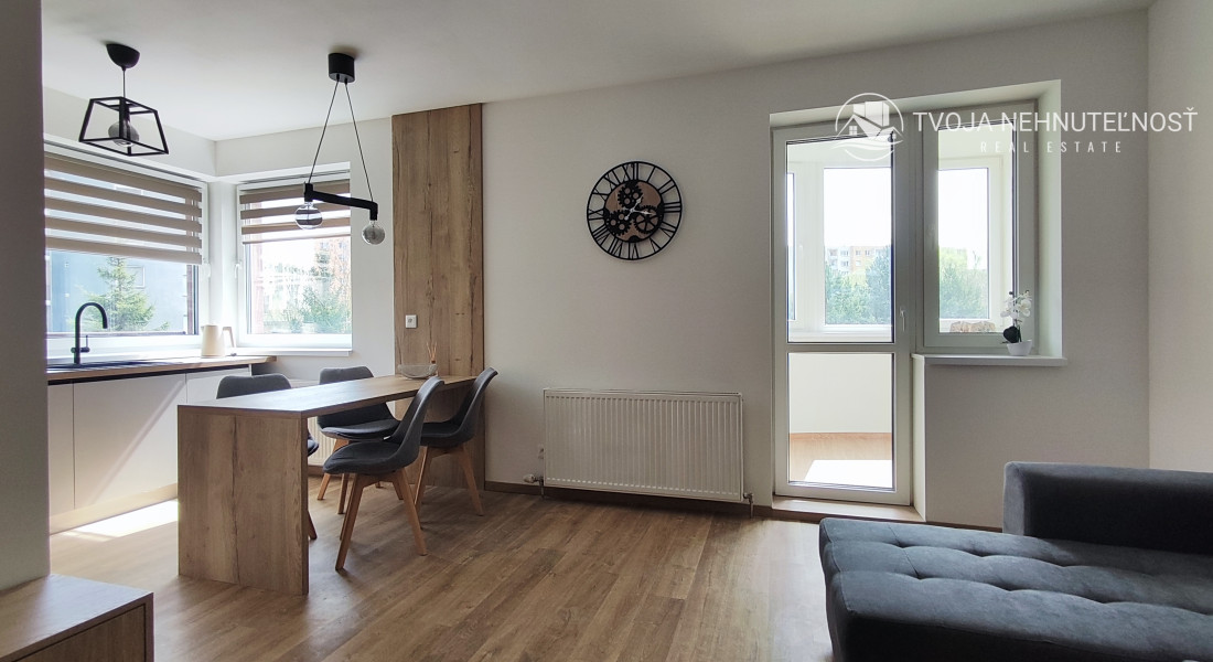 Prenajatý do 1.6.2026....Exkluzívny 2 izbový byt s loggiou pre náročnejších, Tekeľova ulica Ľubotice-Sekčov