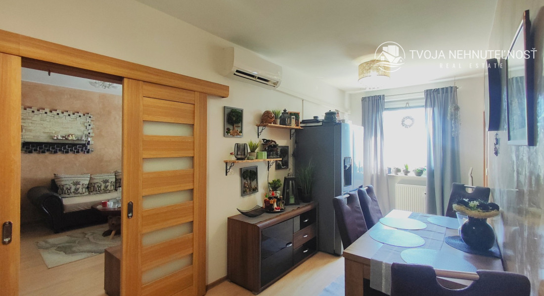 Dizajnovo prepracovaný lukratívny 4 izbový byt Sídlisko 3, klíma, loggia s tieniacimi fóliami