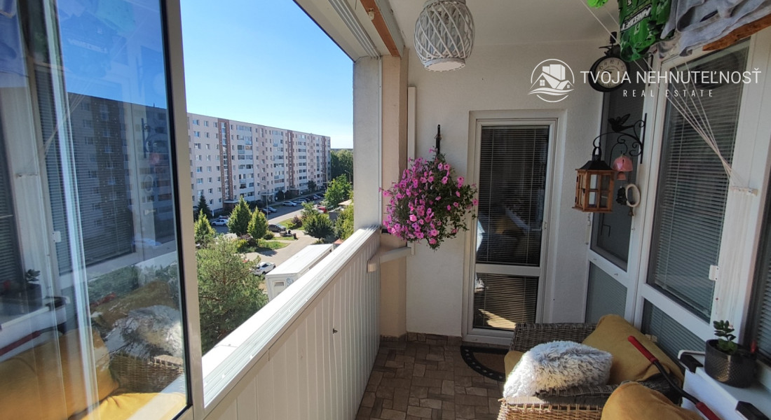 Dizajnovo prepracovaný lukratívny 4 izbový byt Sídlisko 3, klíma, loggia s tieniacimi fóliami