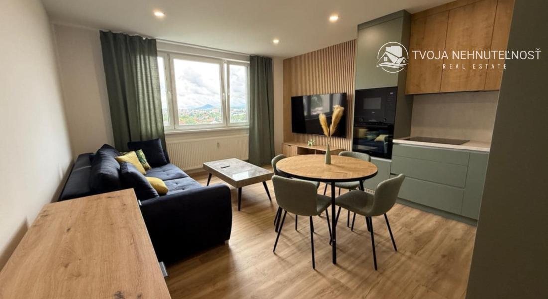 1 izbový byt s krásnym výhľadom Švábska, 42 m2, po rekonštrukcii, 8.poschodie