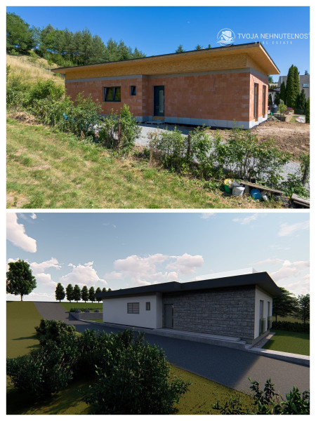 4 izbový rodinný dom obklopený zeleňou, iba s 1 susedom a nádherným výhľadom