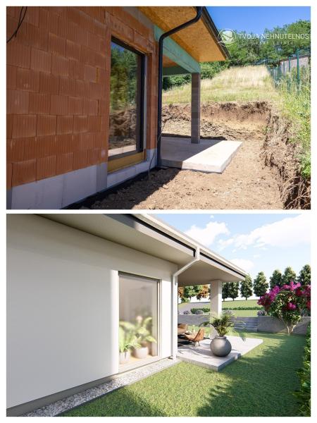 4 izbový rodinný dom obklopený zeleňou, iba s 1 susedom a nádherným výhľadom