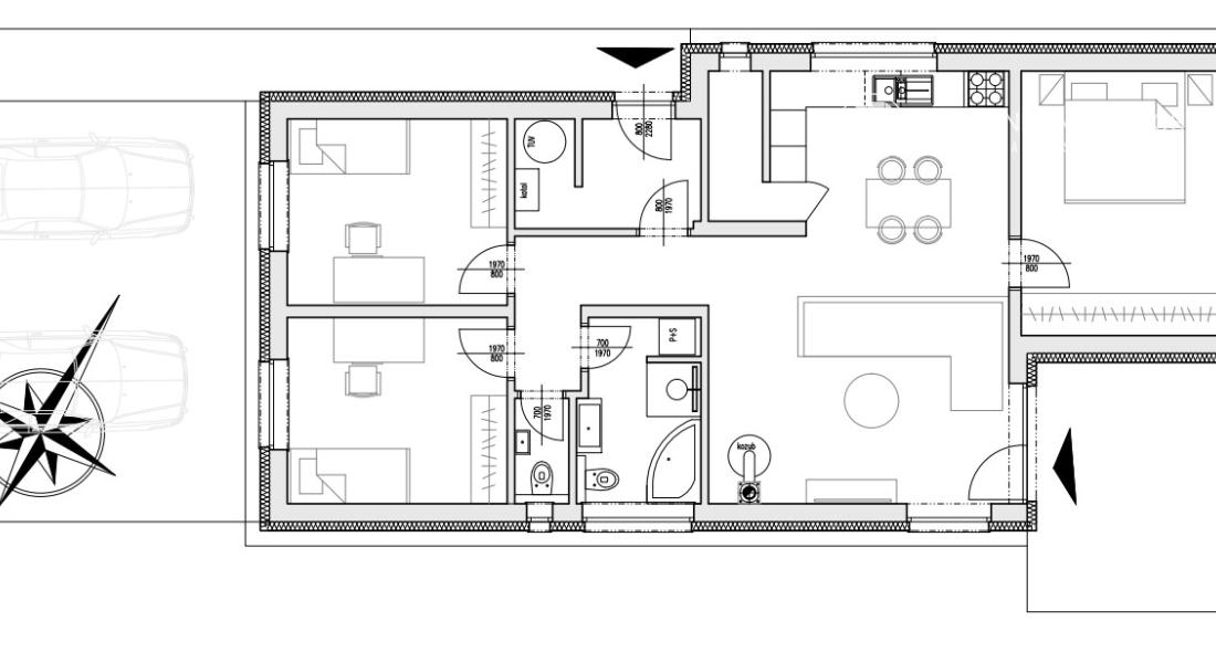 4 izbový rodinný dom obklopený zeleňou, iba s 1 susedom a nádherným výhľadom