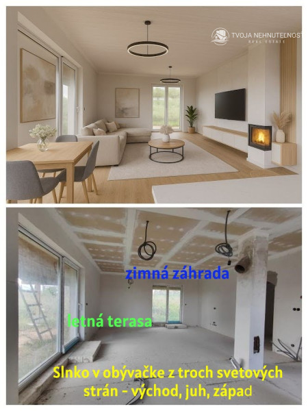 5 izbový rodinný holodom na veľkorysom pozemku 1050 m2 v obci Podhorany