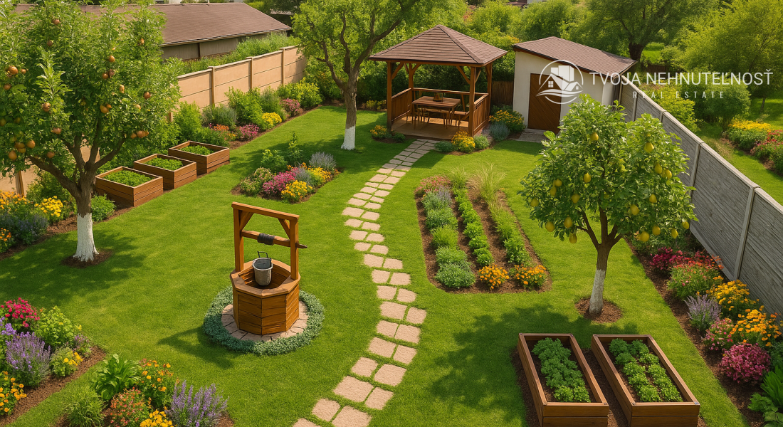 ZNÍŽENÁ CENA.... Dom pre rodinu - 5 izieb, garáž, prístrešok pre auto, slnečný pozemok 600 m2, altánok, podpivničený